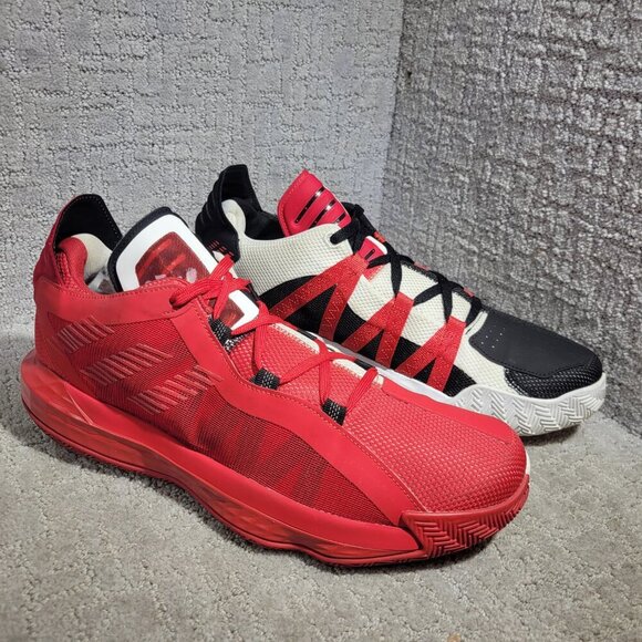 Adidas Dame 6 Men's Size 13 US Scarface Red White Black Lace Up Sneakers FY0850 - Picture 5 of 12